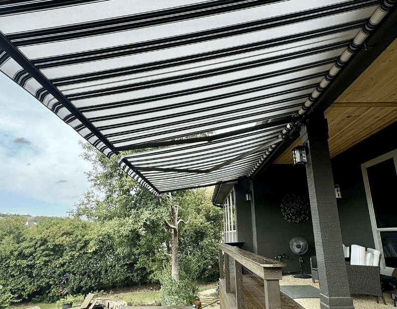 New Awning on Chapel Hill Home 1 1 1